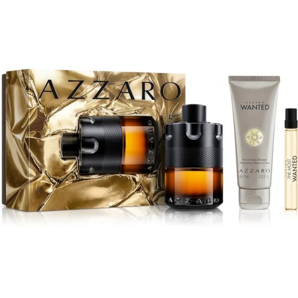 Coffret Azzaro The Most Wanted 3pcs (parfum 100 ml + parfum 10 ml +shampoo 75 ml ) Coffret Azzaro The Most Wanted 3pcs (parfum 100 ml + parfum 10 ml +shampoo 75 ml )