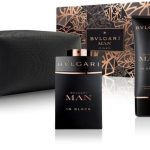 Coffret Bvlgari Man In Black EDP 3 PCS (100ml+after shave balm+pouch)