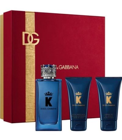 Coffret Dolce & Gabbana K 3pcs (EDP 100 ml +baume apres rasage 50 ml + gel douche 50 ml )