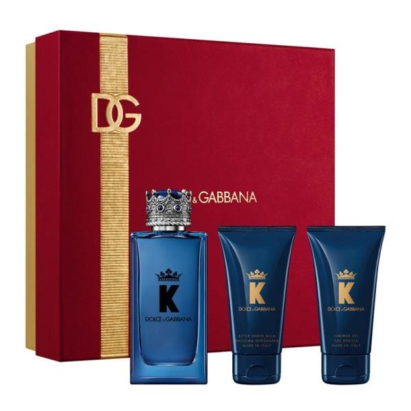 Coffret Dolce & Gabbana K 3pcs (EDP 100 ml +baume apres rasage 50 ml + gel douche 50 ml ) Coffret Dolce & Gabbana K 3pcs (EDP 100 ml +baume apres rasage 50 ml + gel douche 50 ml )