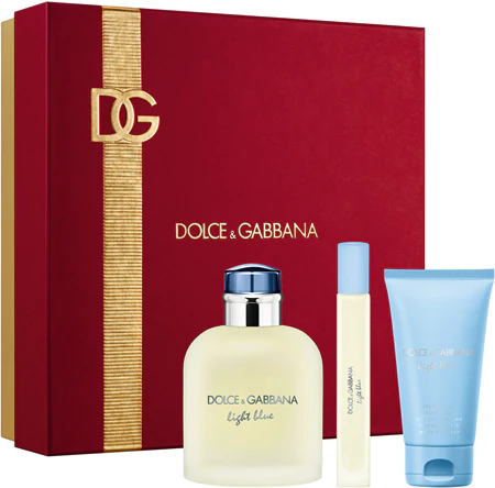 Coffret Dolce & Gabbana Light Blue 3 pcs (EDT 125 ml + EDT 10 ml +gel douche 50 ml )