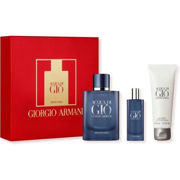 Coffret Giorgio Armani Acqua di Giò Profondo EDP (75ml+15ml+Gel Douche) Coffret Giorgio Armani Acqua di Giò Profondo EDP (75ml+15ml+Gel Douche)