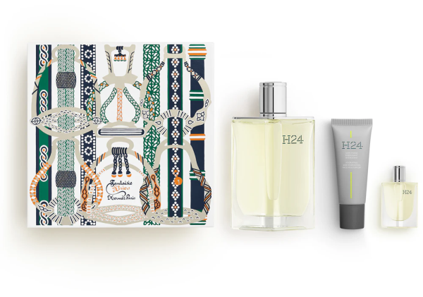 Coffret Hermès H24  3pcs  ( EDT 100 ml +EDT 5 ml +soin visage energisant hydratant 20 ml )