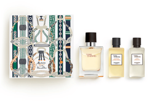 Coffret Hermès Terre d'Hermès Parfum 3 pcs (75 ml+12.5 ml+Gel Douche)