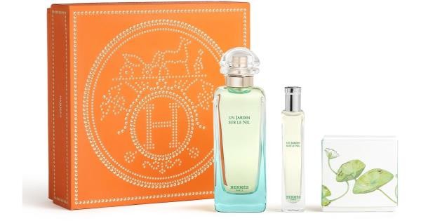 Coffret Hermès Un Jardin Sur Le Nil 3 pcs ( EDT 100 ml + EDT 15 ml + savon parfumé )
