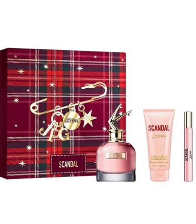 Coffret Jean Paul Gaultier Scandal 3pcs ( EDP 80 ml +EDP 10 ml +lait de corps 75 ml )