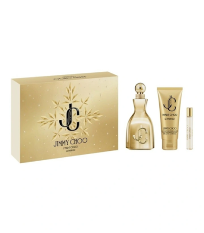 Coffret Jimmy Choo I Want Choo Le Parfum 3 Pcs (100ml+7.5ml+Body Lotion)