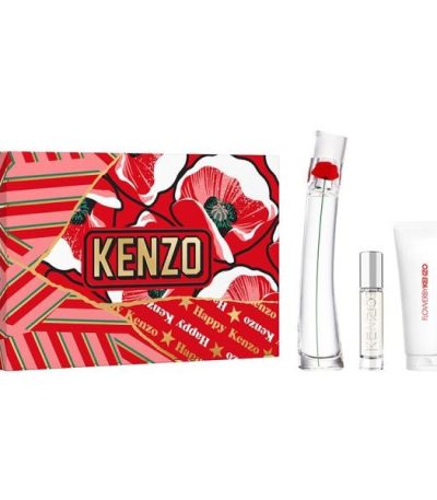 Coffret Kenzo Flower 3pcs ( EDP 100ml + EDP 10ml + lait de corps 75 ml )