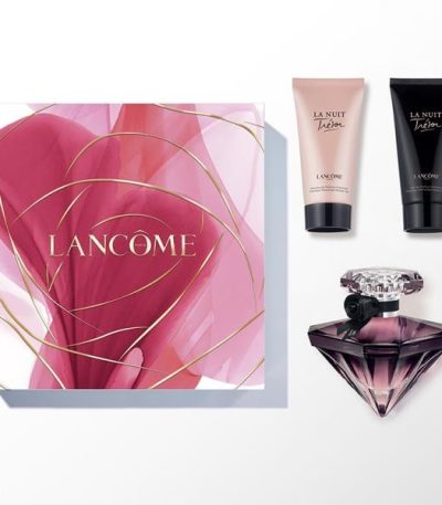Coffret Lancôme la nuit trésor 3pcs ( EDP 50ml +gel douche 50 ml + lait de corps 50 ml )