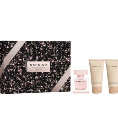 Coffret Narciso Rodriguez Cristal 3pcs (EDP 50 ml + lait de corps 50 ml +gel douche 50 ml )