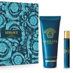 Coffret Versace eros parfum 3 pcs ( parfum 100 ml + parfum 10 ml +gel douche 150 ml )