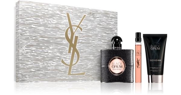 Coffret Yves Saint Laurent Black Opium 3 pcs ( EDP 90 ml +EDP 10 ml + lait de corps 50 ml )