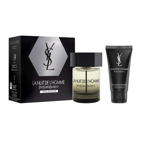 Travel Yves Saint Laurent La Nuit de l'Homme EDT (100 ml+Gel Douche)